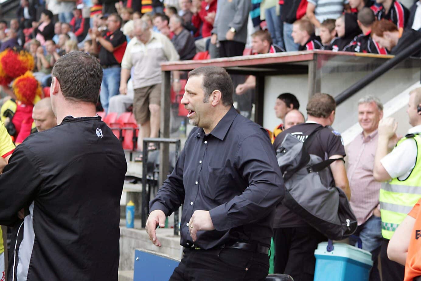 2010 - Batley v Dewsbury - Animated Harrison on the touch line